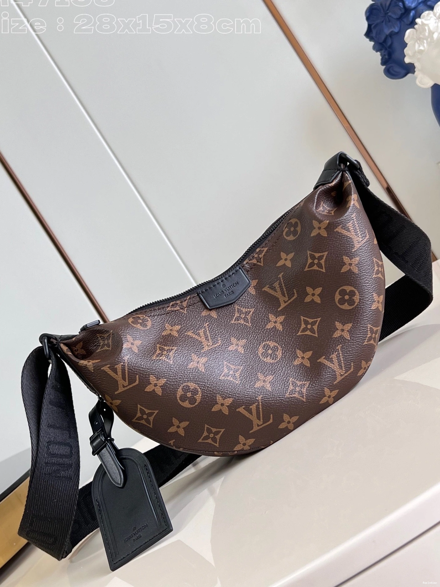 Rep ladies Hamac VUITTON Bag LOUIS PM-28.5*15*8CM 0815